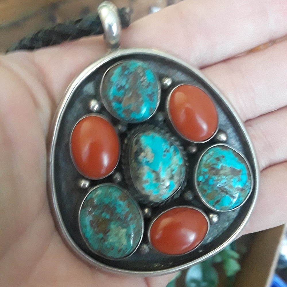 ❎SOLD❎Vtg Zuni Sterling Necklace